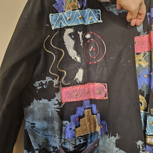 Vintage Charle Casuals Coat Size Medium Made in Usa - Picture 5 of 7